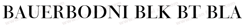 BauerBodni Blk BT Black字体转换